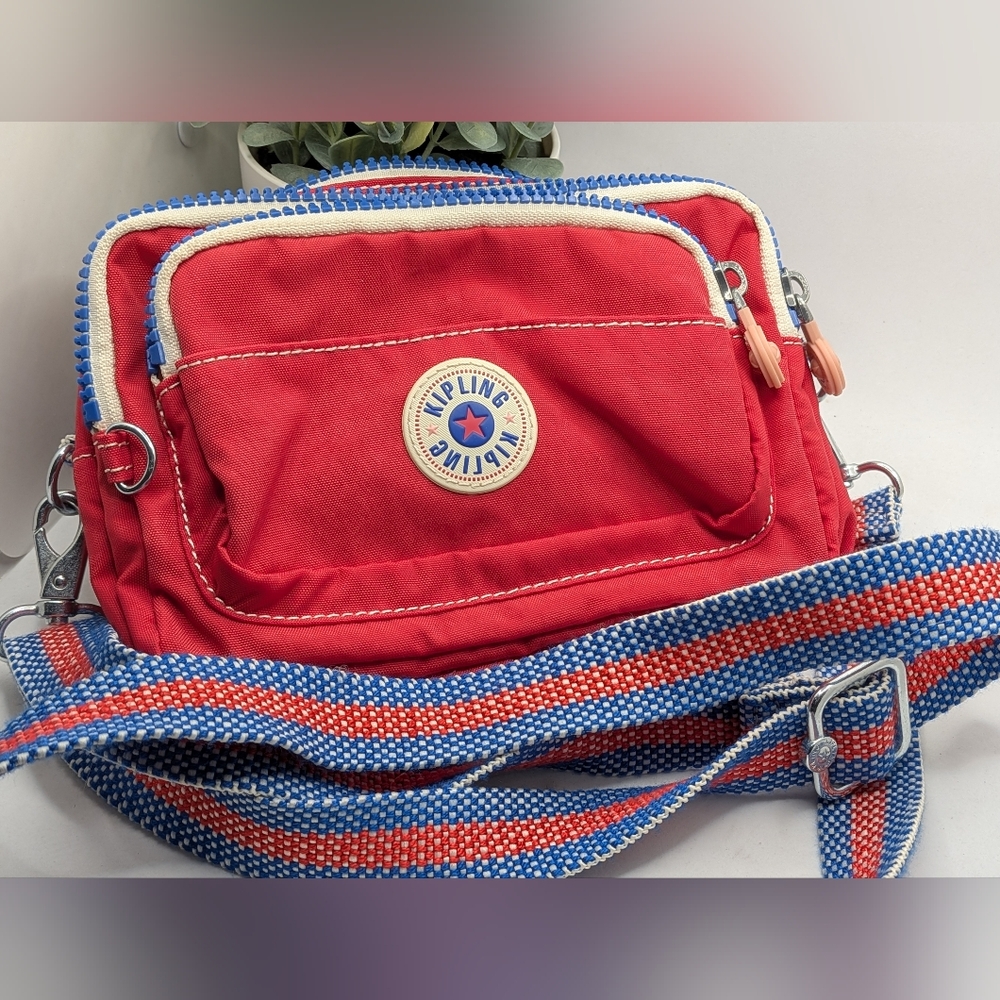 Kipling‎ Americana Nautical Nylon Crossbody / Belt Bag